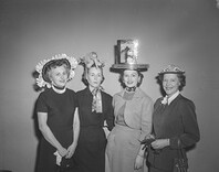 American Women's Club hat display, Edmonton, 1954