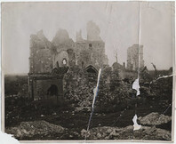 Church with German war graves