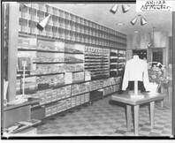 Boyes and Herd clothing store interior showing shelves n.d.
