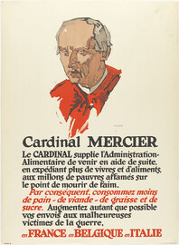 Cardinal Mercier Le Cardinal Supplie L'Adminstration-Alimentaire