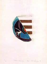 SÃ­ntese CÃ³smica Autor: Anna Bella Geiger Ano: 1972 TÃ©cnica: Calcografia. Ãgua-tinta e relevo (5/35) DimensÃ£o: 75cm x 55cm
