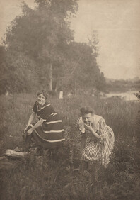 Two women in bathing costumes, date unknown