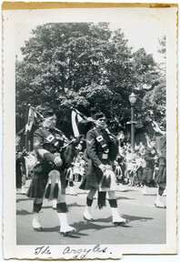 Argyll & Sutherland Highlanders of Canada at the Centennial parade. 1946.