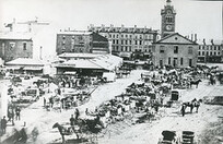 Hamilton Market, Looking East at City Hall Before 1888