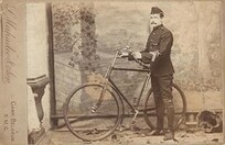 Soldier with bicycle 1896 (archive ref DDX1753-2)