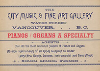 [Advertisement for the City Music & Fine Art Gallery]