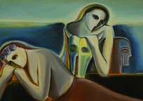 Rio Autor: PÃ­ndaro Castelo Branco Ano: 1972 TÃ©cnica: Ã“leo sobre tela DimensÃ£o: 104cm x 130cm