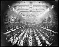 ANZAC Day 1916 dinner for returned soldiers, Town Hall, Sydney