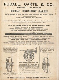 Advert for Rudall, Carte & Co.