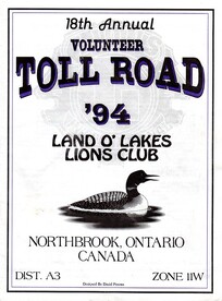 1994 Land O' Lakes Lions Toll Road Brochure