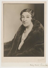 Henry Handel Richardson, author, ca. 1920-1935, photographers Elliott & Fry