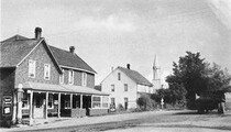 Hartman's Store, Denbigh street view B&W