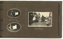 "At Caveside: Christmas, 1917" - Photograph album by F. Smithies of motor-cycle and side-car camping trip to Mole Creek and Great Lake area