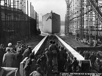 Launch of the cargo ship â€˜Empire Cloughâ€™