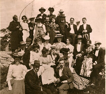 Party at Ole Bull's home "LysÃ¸en"