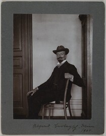 Portrait of Alfred Berlepsch, friend of Axel and Mary GallÃ©n-Kallela, in Vienna, 1904.