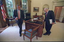 President Bush and Vice President Cheney in the Oval Office
