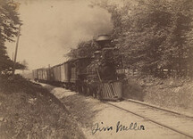 Coming around curve in grove, Goderich, date unknown