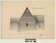 Hattulan kirkko, mittauspiirustus, 1915