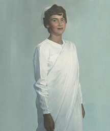 Nurse wearing uniform from Nepal