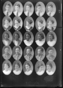 Ping Pong Portraits of five individuals ca. 1933