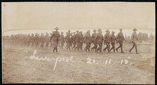 Church parade at Liverpool [Camp] of some of the Sports Company