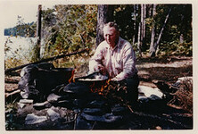 Otto Flieler Cooks a Shore Lunch - 1953