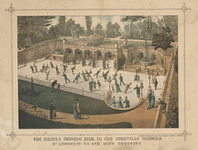 A collection of pamphlets, handbills, and miscella - caption: 'Marble skating rink'