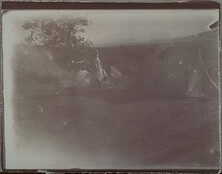 People at the camp.