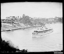 Passenger vessel KOOPA underway on the Brisbane River