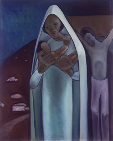 Madona e o Menino Jesus Autor: Frei Confaloni Ano: 1971  TÃ©cnica: Ã³leo sobre tela  DimensÃµes: 105cm x 84cm