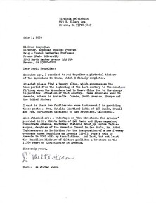 Letter from V. Meltickan to D. Kouymjian,