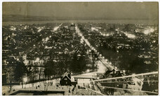 Hamilton at night from the top of the James St. Incline Railway. [193-?]