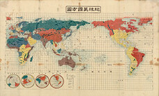 Square map of all the countries on the globe