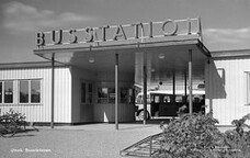 The bus station in UmeÃ¥, VÃ¤sterbotten, Sweden