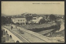 MontÃ©limar - Vue gÃ©nÃ©rale prise du pont de pierre