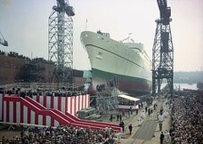 Launch of the passenger liner 'Empress of Canada'