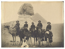 Photographs of the Tasmanian Army Corp, Cyril Allen on the far right