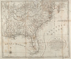 1792 map of the States of Virginia, North Carolina, South Carolina and Georgia