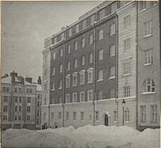 Architecture history collection: wintry Helsinki street