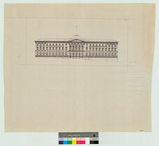 Senaatin talo (Valtioneuvoston linna), mittauspiirustus, 1820