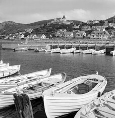 The harbour of MÃ¶lle sea side resort, SkÃ¥ne, Sweden