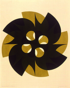 Formas Justapostas Autor: Odetto Guersoni Ano:1971 TÃ©cnica: Serigrafia DimensÃ£o:78cm x 63cm