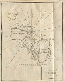 Plan hydrographique des Ã®les d'Ertholm