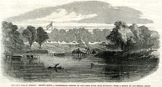 Civil War in America: Drury's Bluff, a Confederate position on the James River, near Richmond