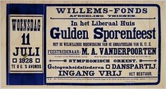 Affiche Willemsfonds Tienen, 1928