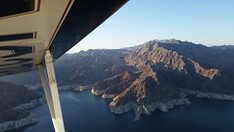 Chris and Mike over Lake Mead just after dawn