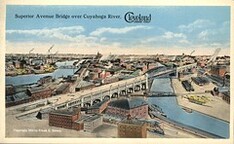 Superior Avenue Bridge over Cuyahoga River