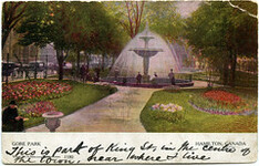 Gore Park, Hamilton, Canada. 4 October 1905.