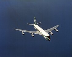 Convair 880 163-62 Cathay Pacific in flight 13Mar62